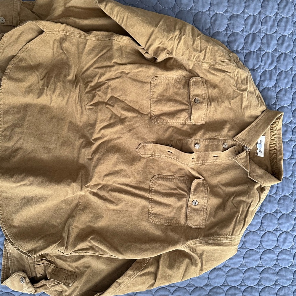 Madewell Men's Tan Casual Button-Down Shirt - Picture 6 of 6